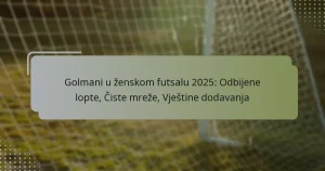 Golmani u ženskom futsalu 2025: Odbijene lopte, Čiste mreže, Vještine dodavanja